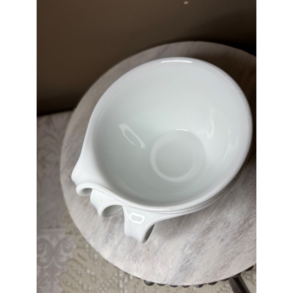 Corelle Winter Frost White Coffee Cups Set of 3 hook Handle Mid Century Modern - Picture 5 of 14